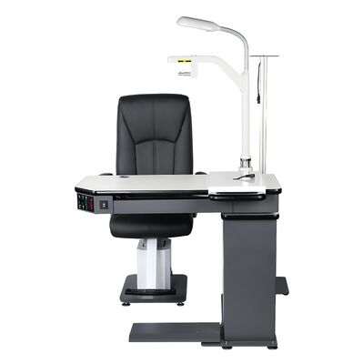 Ophthalmic Chair Unit With Table For One Instrument Arm Adjustable Left & Right  with two small drawers GD7501AB